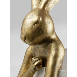 Lampe A Poser Animal Rabbit Dore/Blanc 88Cm