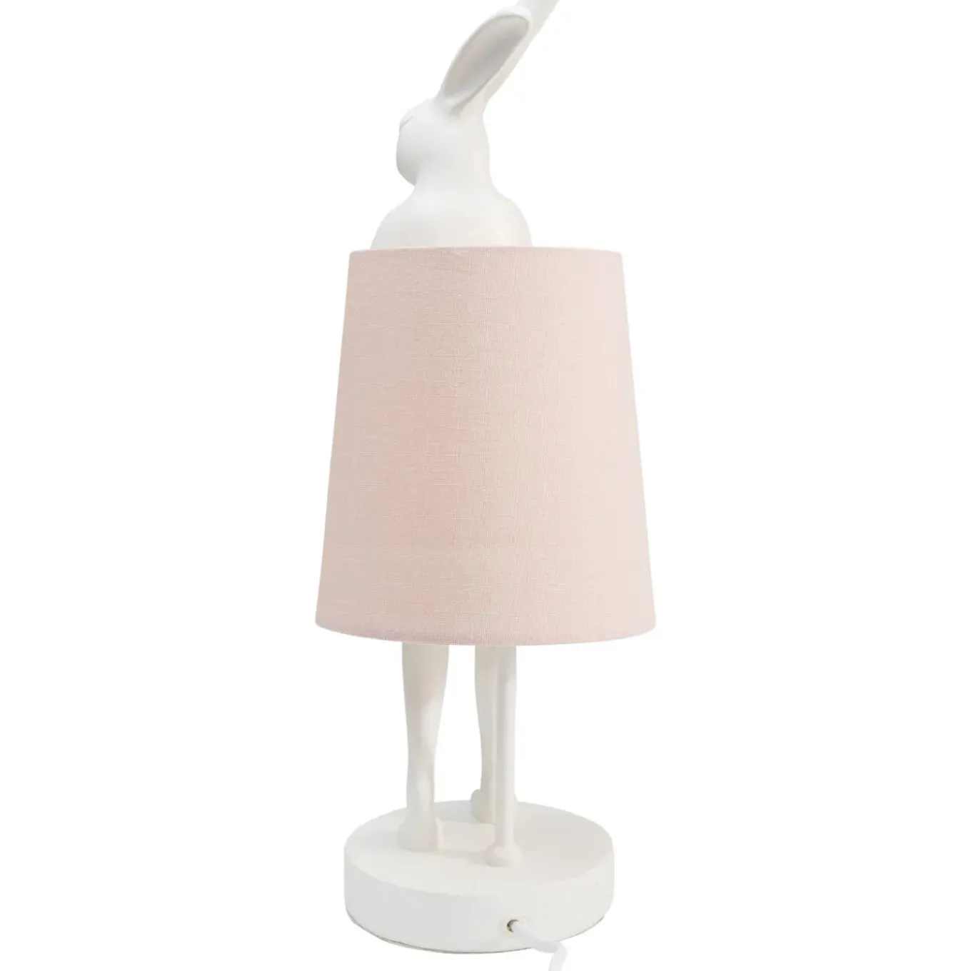 Lampe A Poser Animal Rabbit Blanc/Rose 50Cm