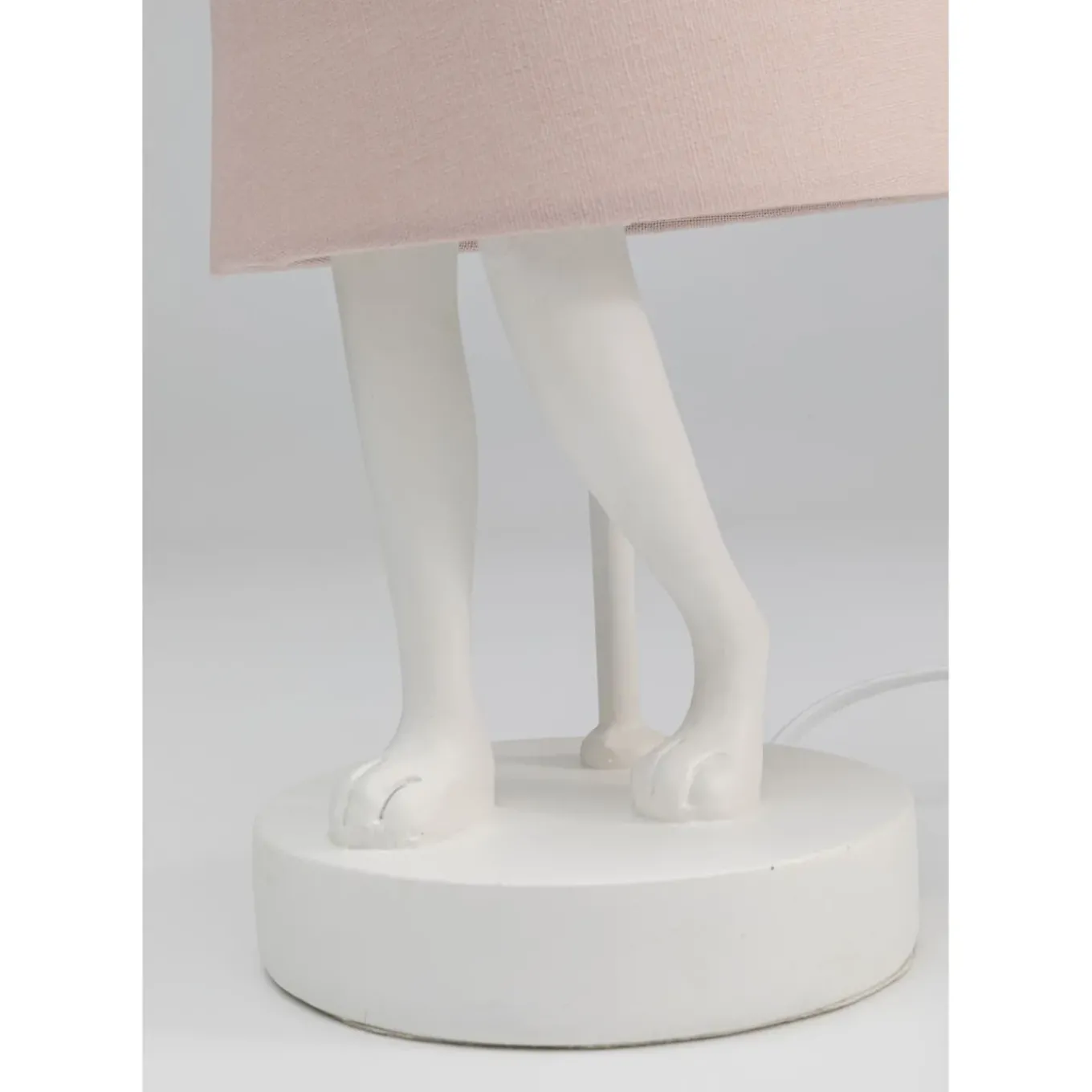 Lampe A Poser Animal Rabbit Blanc/Rose 50Cm