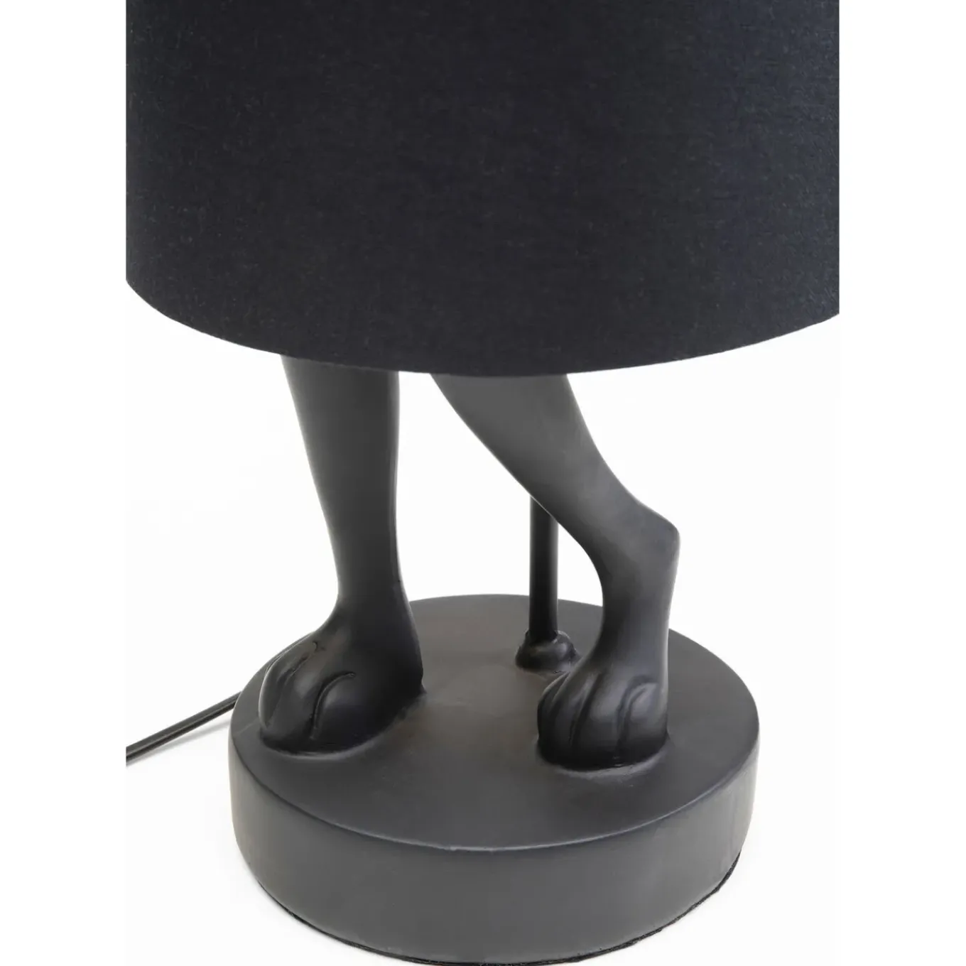 Lampe A Poser Animal Rabbit Noir 68Cm