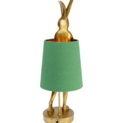 Lampe A Poser Animal Rabbit Dore/Vert 68Cm