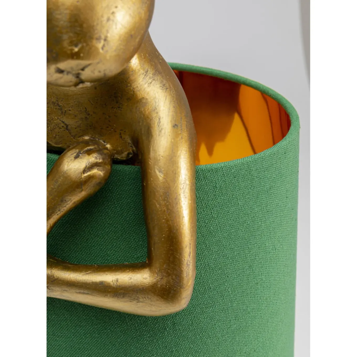 Lampe A Poser Animal Rabbit Dore/Vert 68Cm