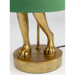 Lampe A Poser Animal Rabbit Dore/Vert 68Cm