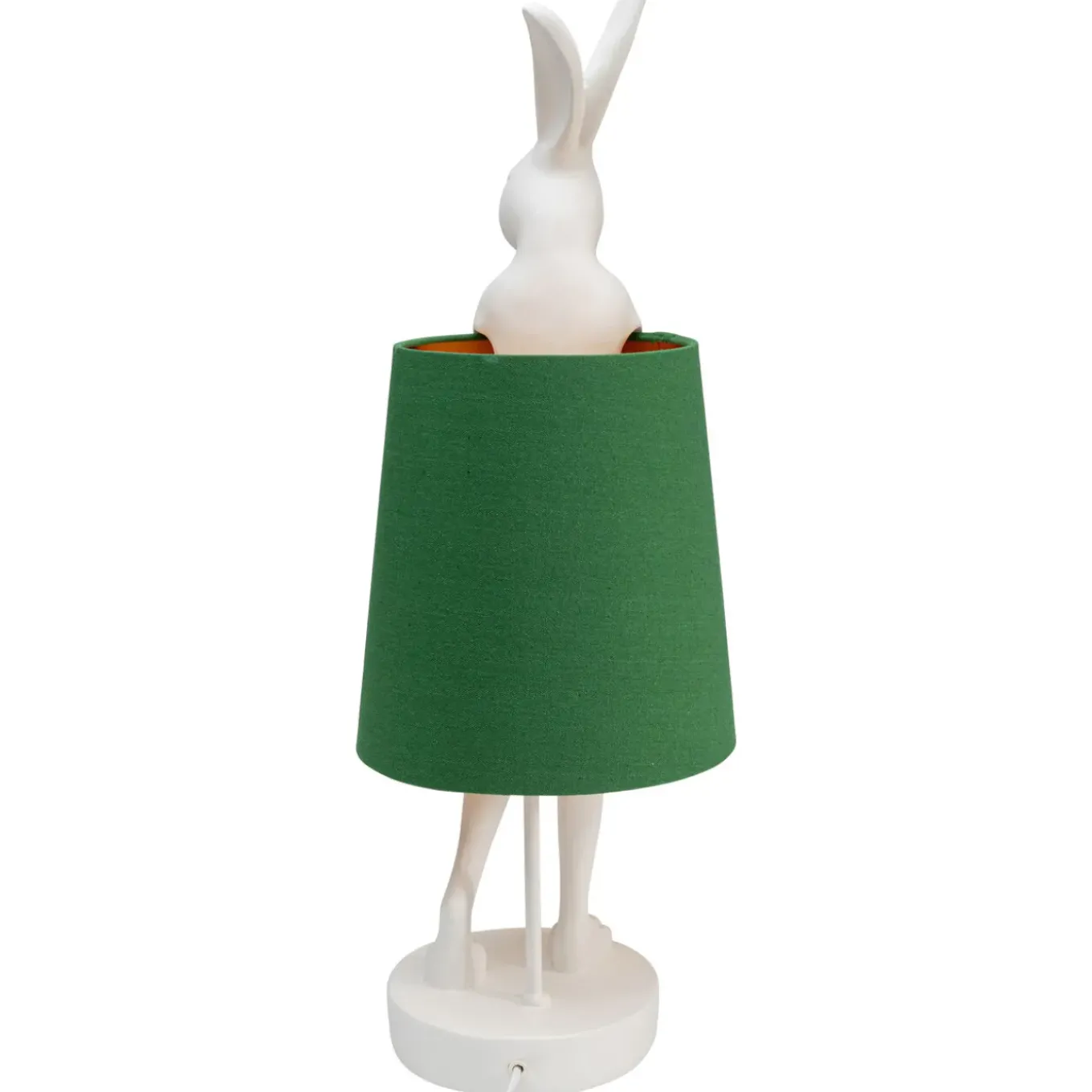 Lampe A Poser Animal Rabbit Blanc/Vert 68Cm