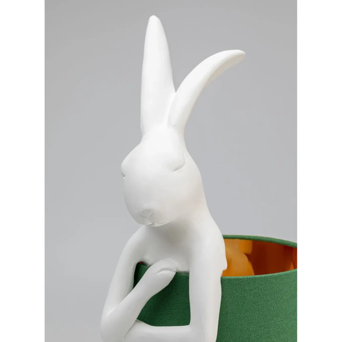 Lampe A Poser Animal Rabbit Blanc/Vert 68Cm