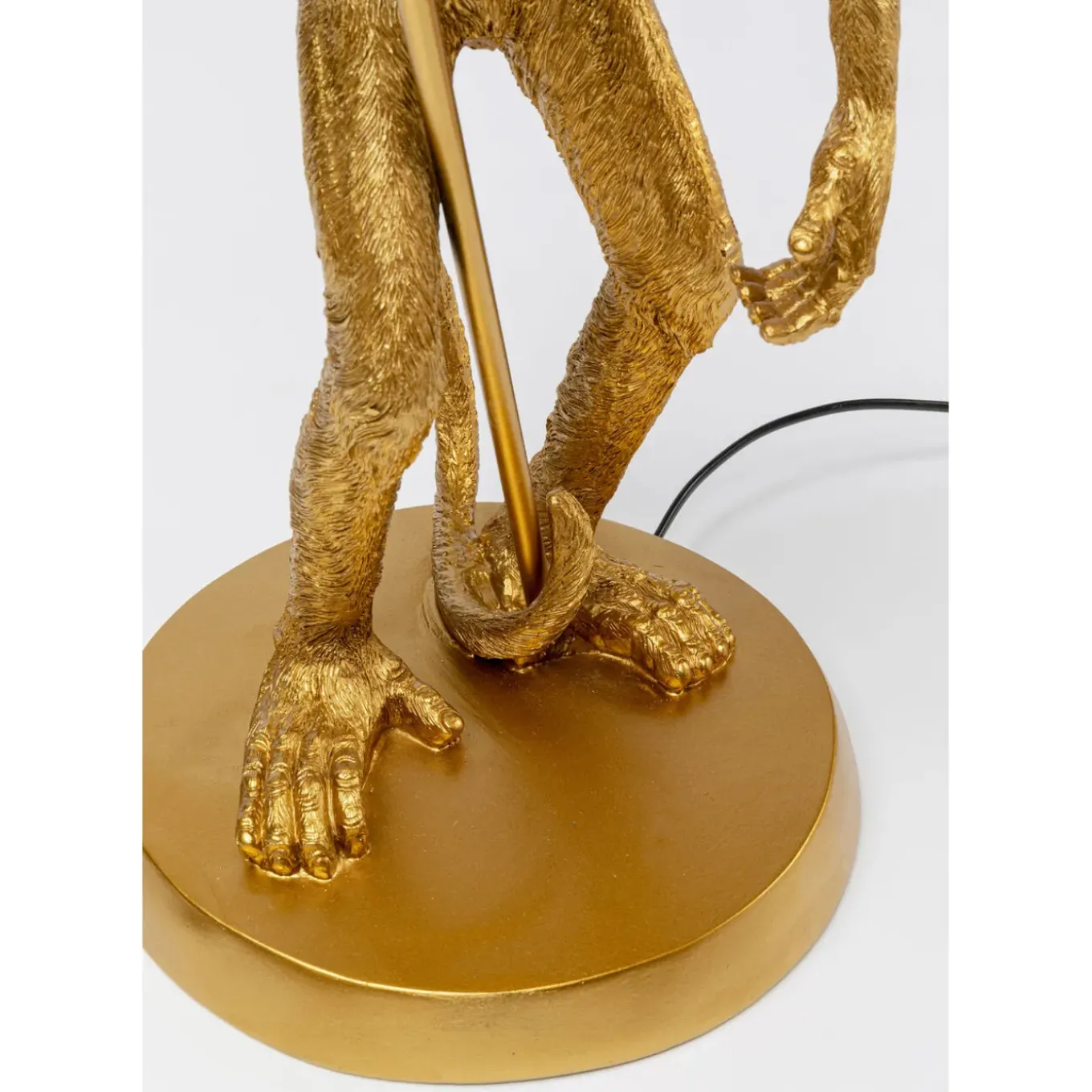 Lampe A Poser Animal Standing Monkey Dore 51Cm