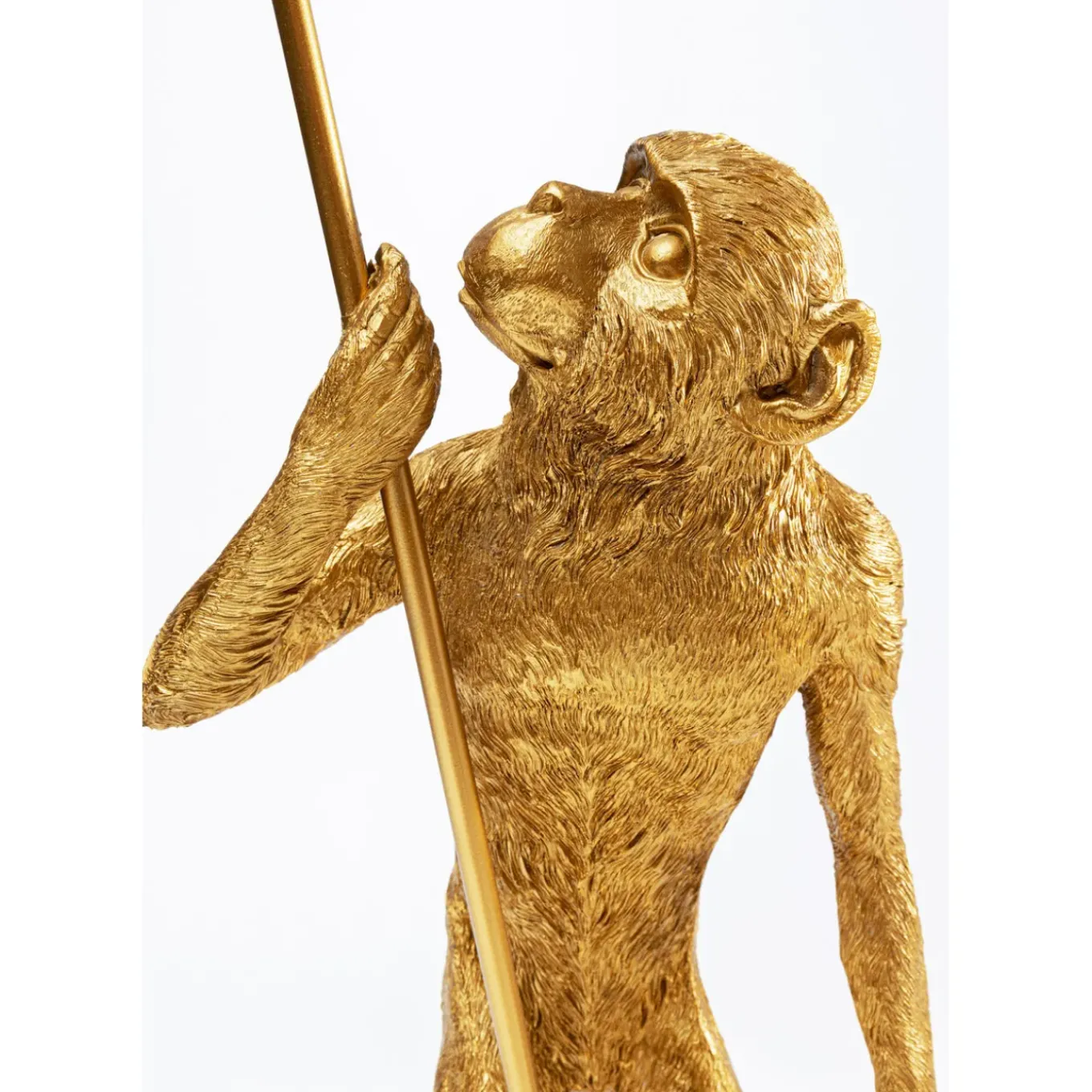 Lampe A Poser Animal Standing Monkey Dore 51Cm