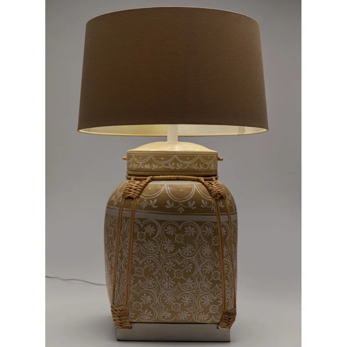Lampe A Poser Basket Creme 73Cm