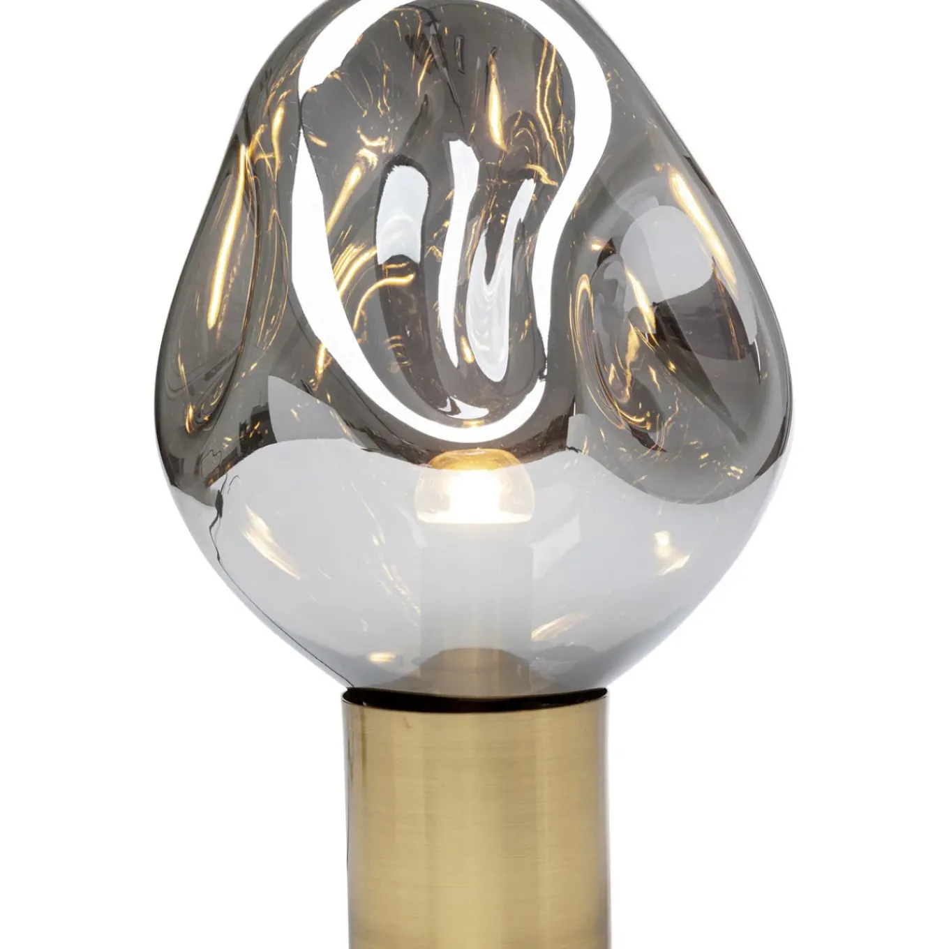 Lampe A Poser Dough Argente 38Cm