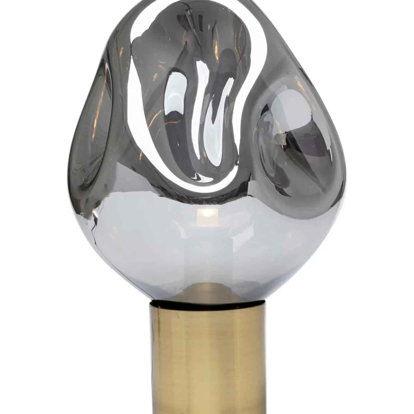Lampe A Poser Dough Argente 38Cm