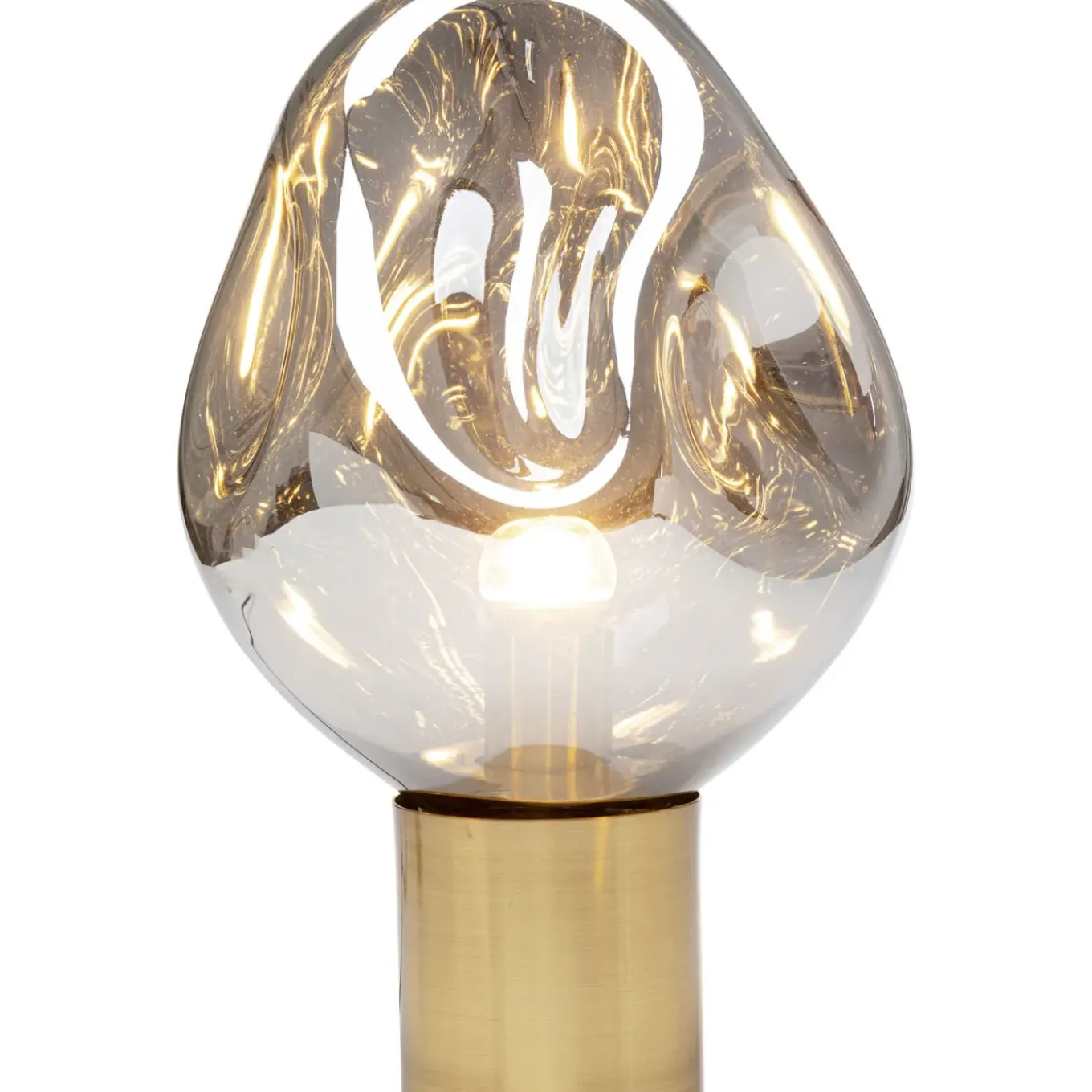 Lampe A Poser Dough Argente 38Cm