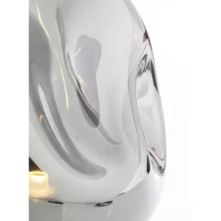 Lampe A Poser Dough Argente 38Cm