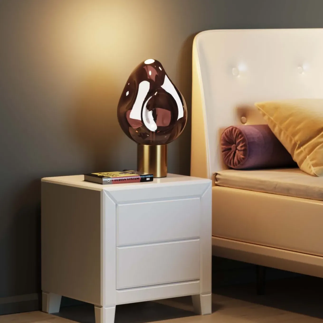 Lampe A Poser Dough Bronze 38Cm