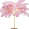 Lampe A Poser Feather Palm Fuchsia 60Cm