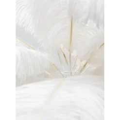 Lampe A Poser Feather Palm Blanc 60Cm