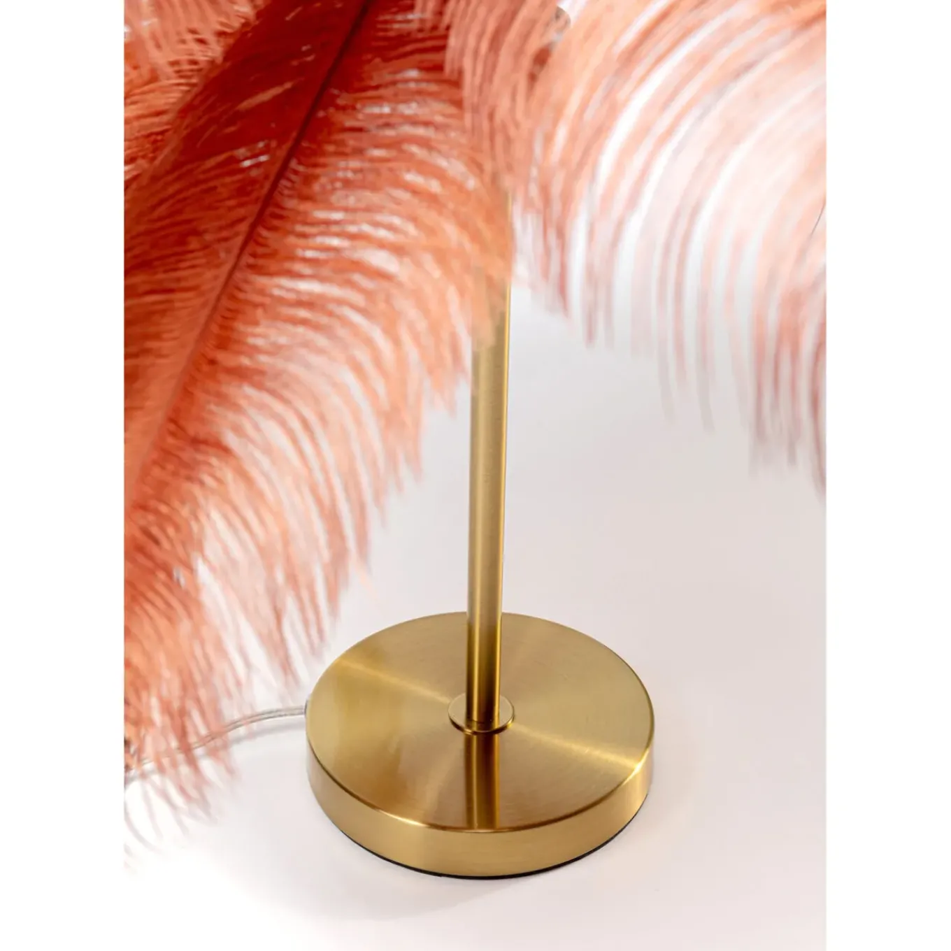 Lampe A Poser Feather Palm Rusty Red 60Cm