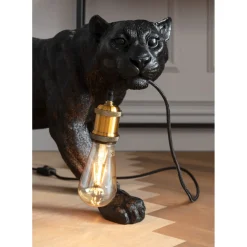 Lampe De Sol Animal Bagheera 40Cm
