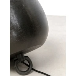 Lampe De Sol Apollon Smooth Noir O28Cm