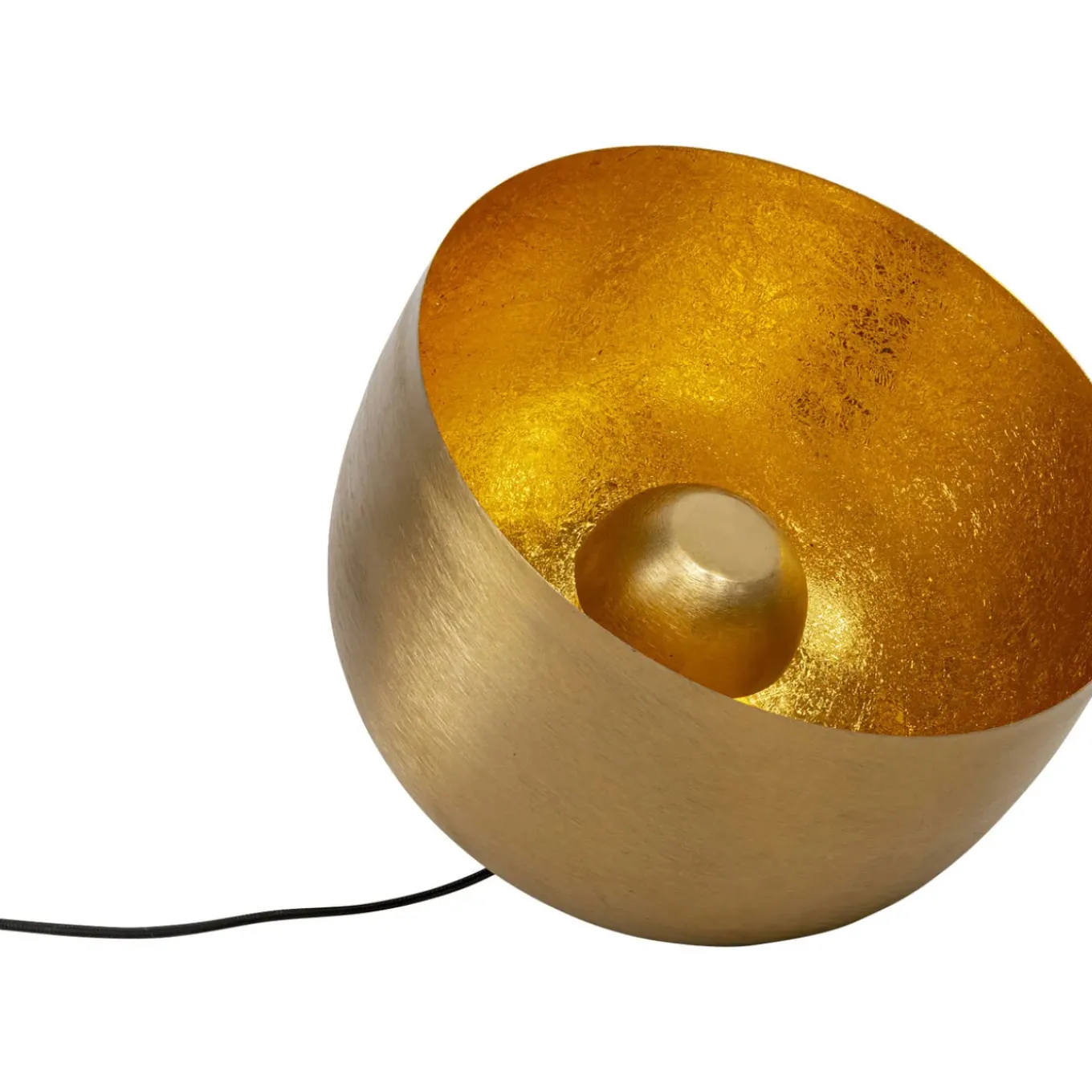 Lampe De Sol Apollon Smooth Dore O35Cm