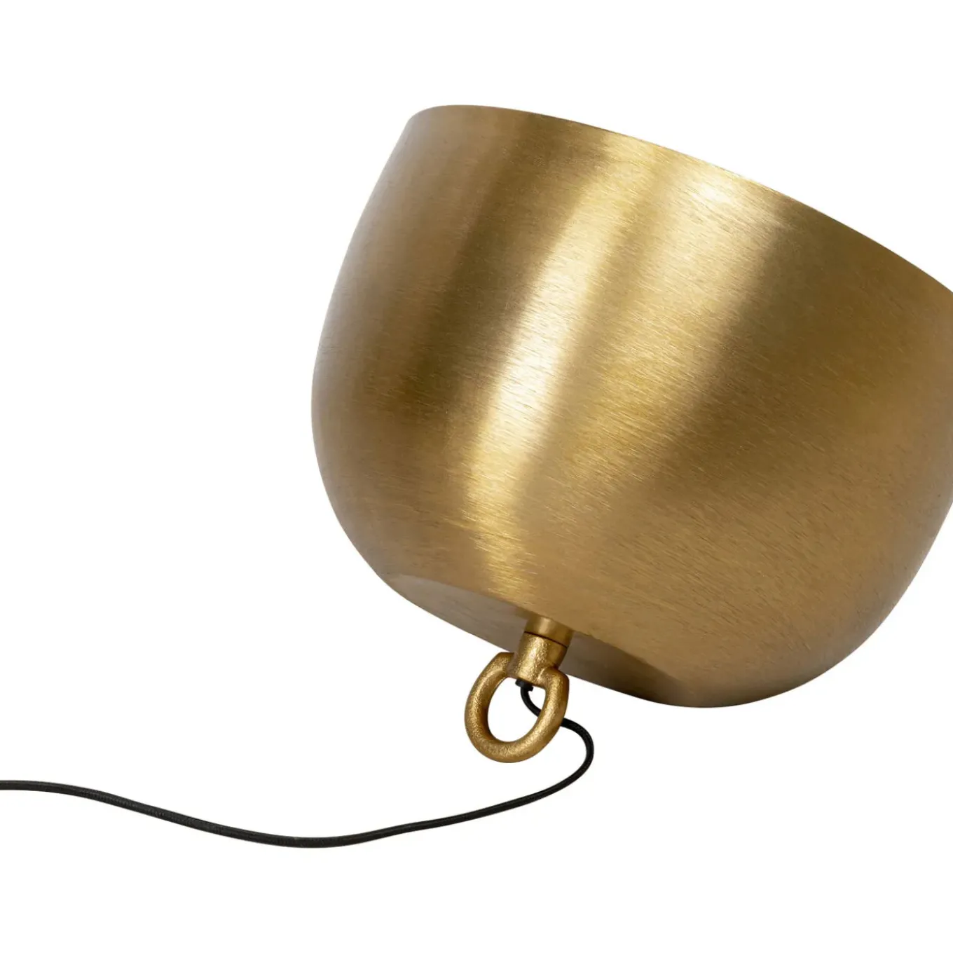 Lampe De Sol Apollon Smooth Dore O35Cm