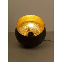 Lampe De Sol Apollon Smooth Noir O50Cm