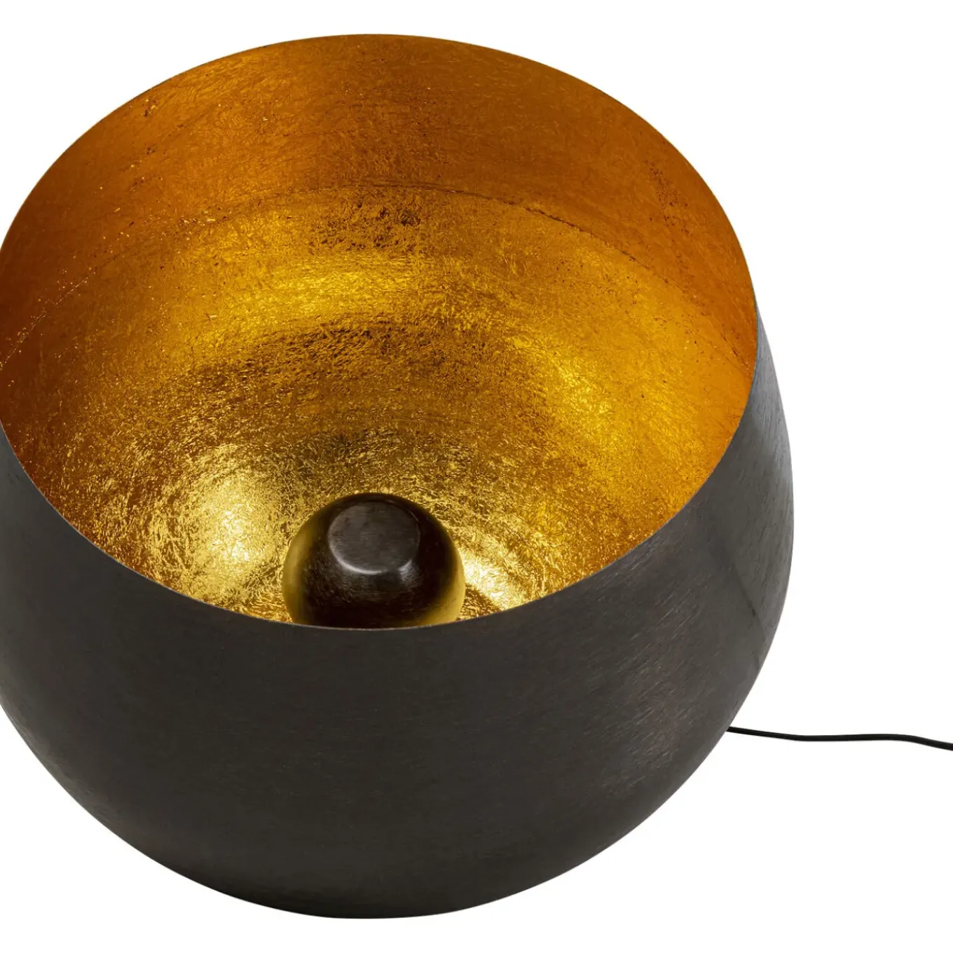 Lampe De Sol Apollon Smooth Noir O50Cm
