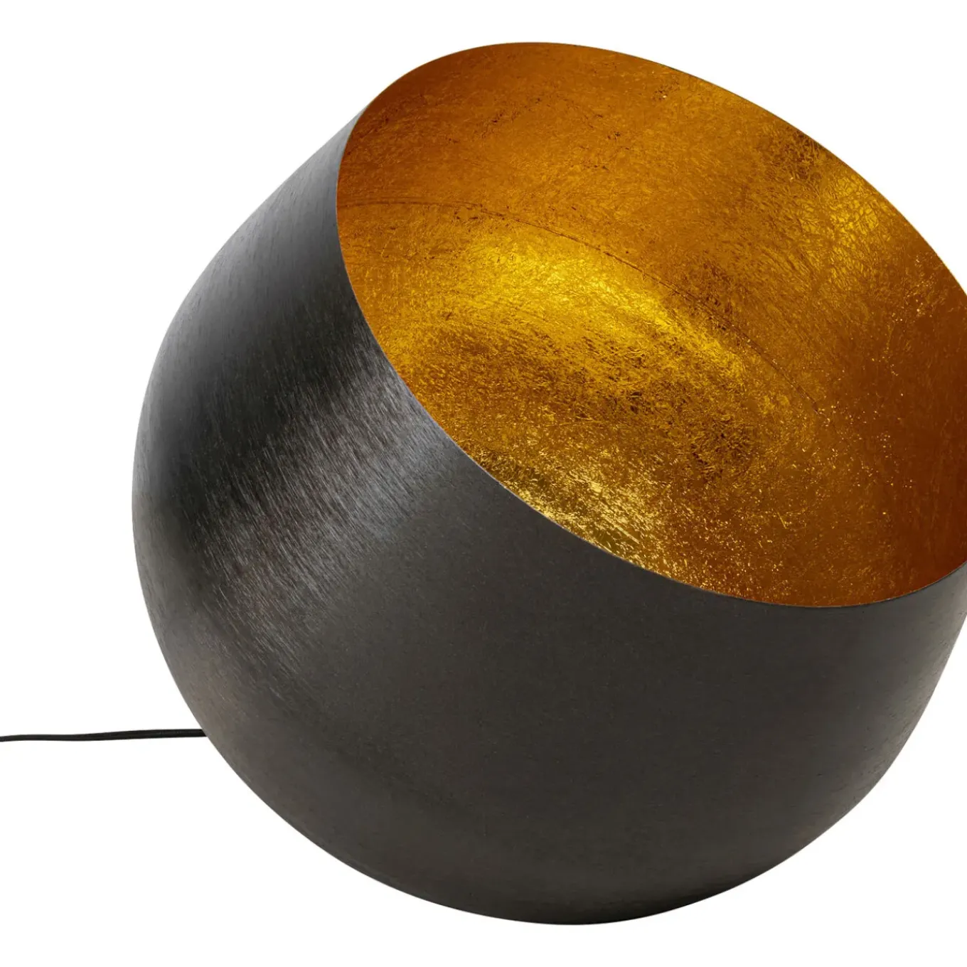 Lampe De Sol Apollon Smooth Noir O50Cm