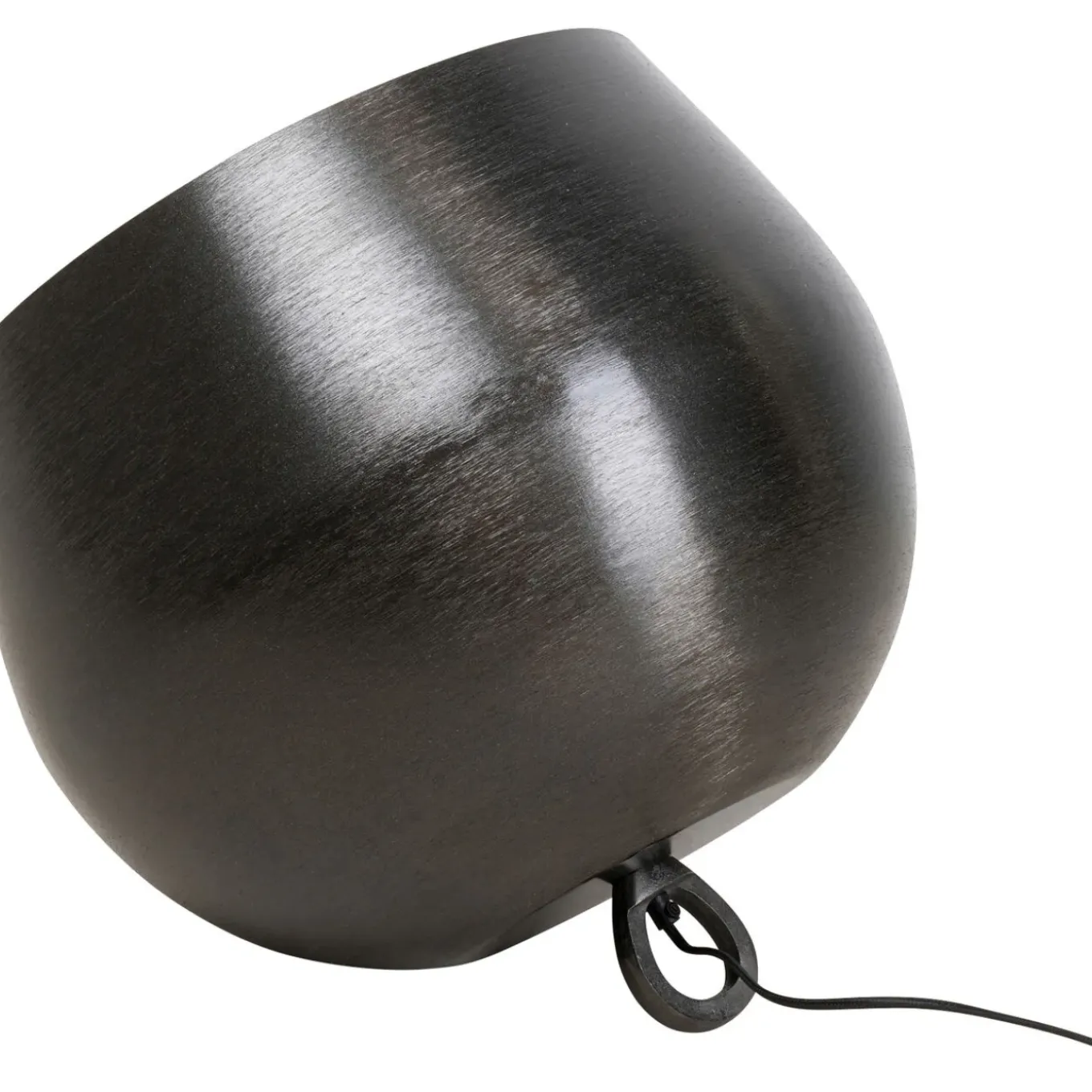Lampe De Sol Apollon Smooth Noir O50Cm
