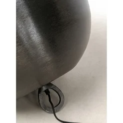 Lampe De Sol Apollon Smooth Noir O50Cm