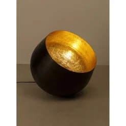 Lampe De Sol Apollon Smooth Noir O50Cm