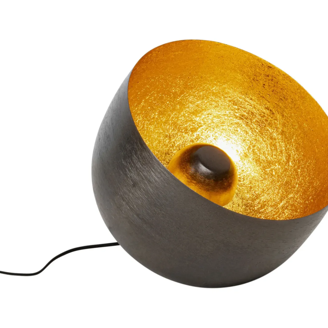 Lampe De Sol Apollon Smooth Noir O35Cm
