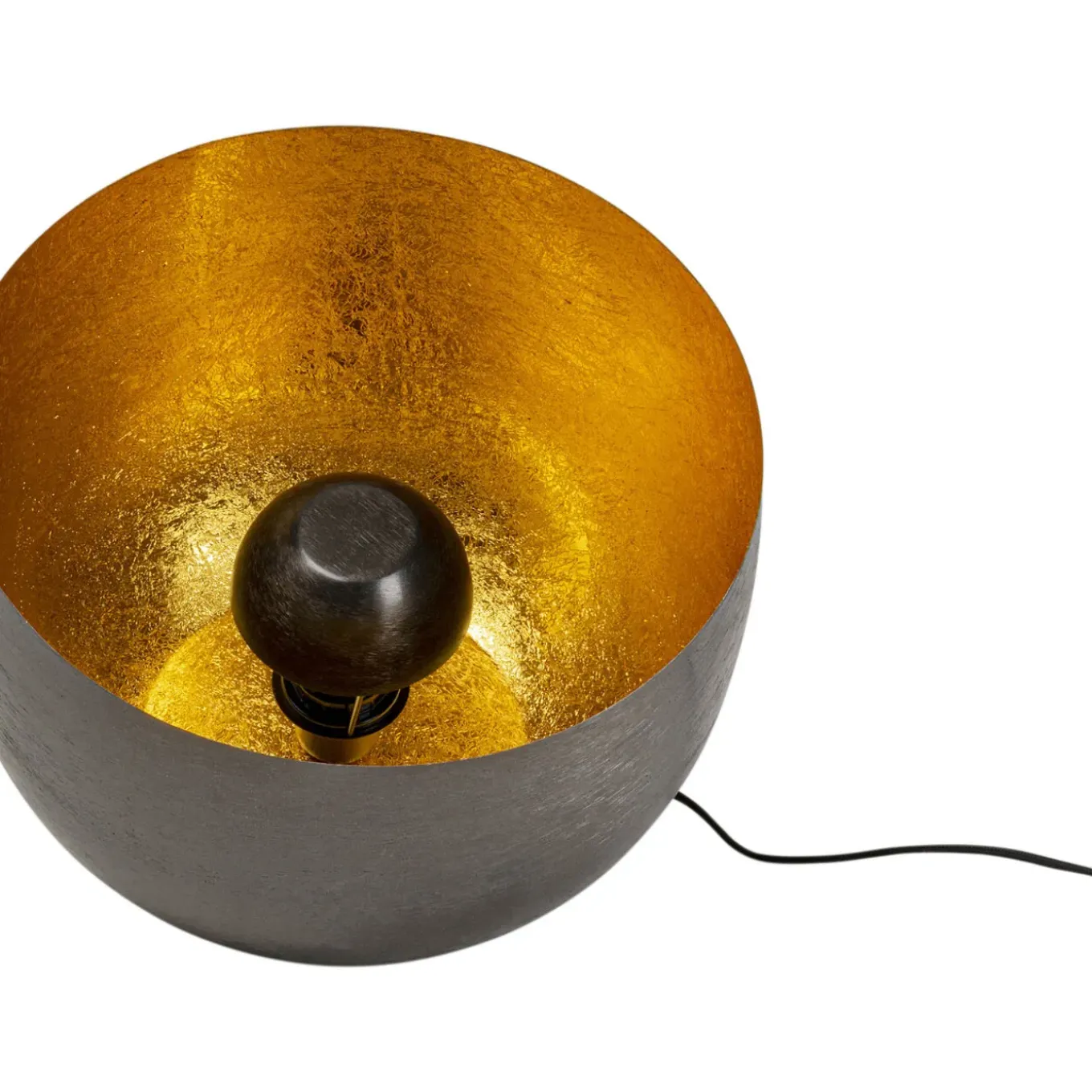 Lampe De Sol Apollon Smooth Noir O35Cm