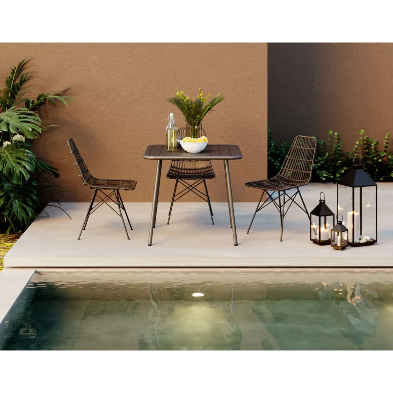 Lanterne Giardino Noir (4/Set)