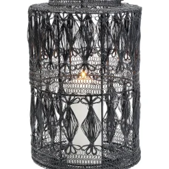Lanterne Hayat Noir 37Cm