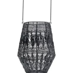 Lanterne Hayat Noir 33Cm