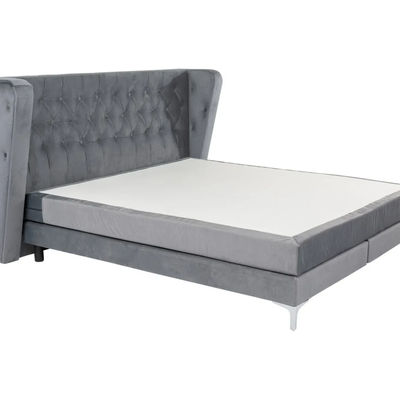 Lit Boxspring Benito Moon Gris 160X200
