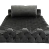 Lit D Appoint Bottone Velours Gris