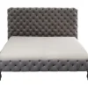 Lit Desire Haut Gris Argente 180X200Cm