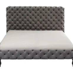 Lit Desire Haut Gris Argente 160X200Cm
