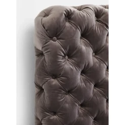 Lit Desire Haut Gris Argente 160X200Cm