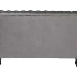Lit Desire Haut Gris Argente 180X200Cm