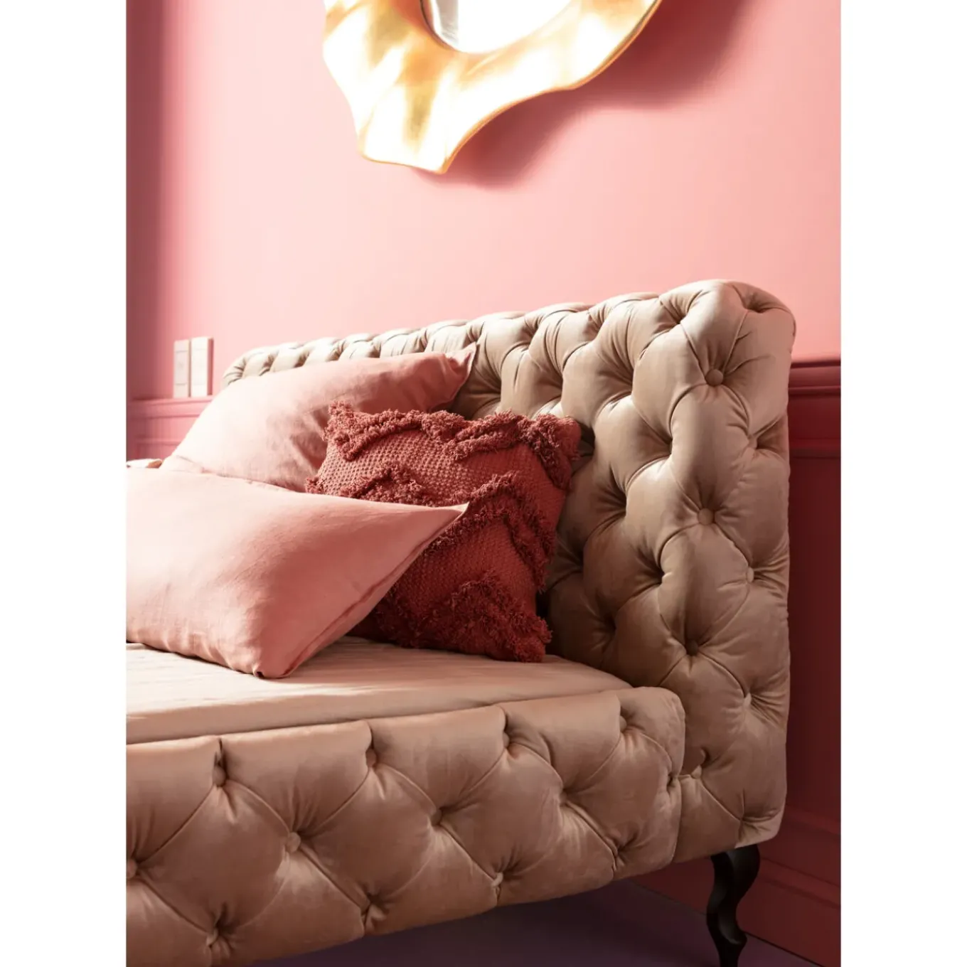 Lit Desire Velours Ecru 160X200Cm