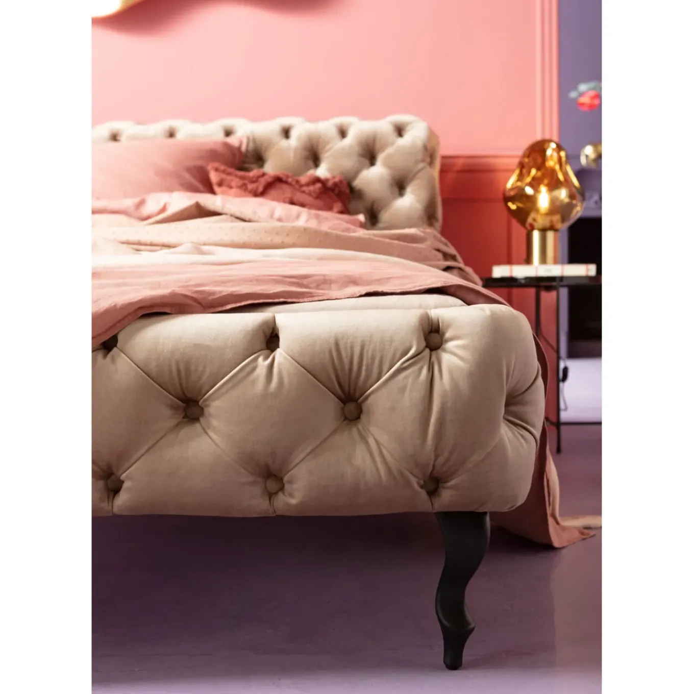 Lit Desire Velours Ecru 180X200Cm