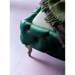 Lit Desire Velours Vert 180X200Cm