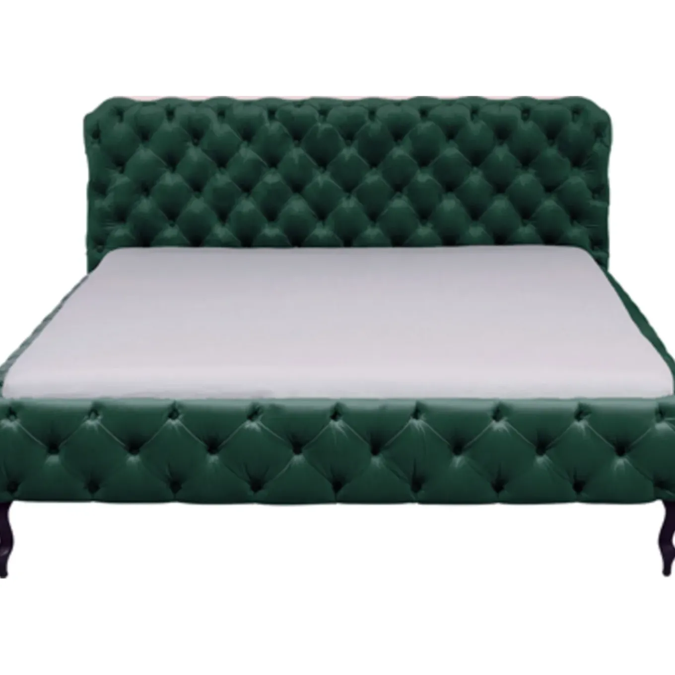 Lit Desire Velours Vert 160X200Cm