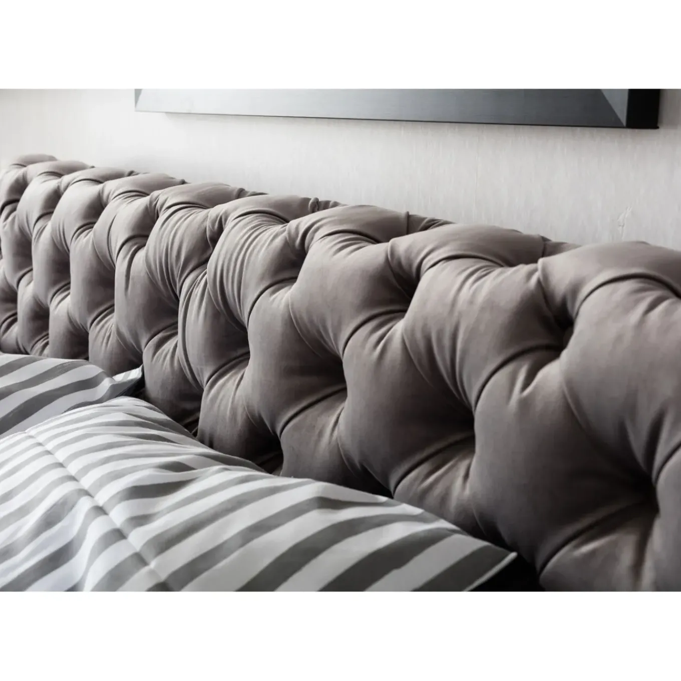 Lit Desire Velvet Silver Grey 160X200 Cm