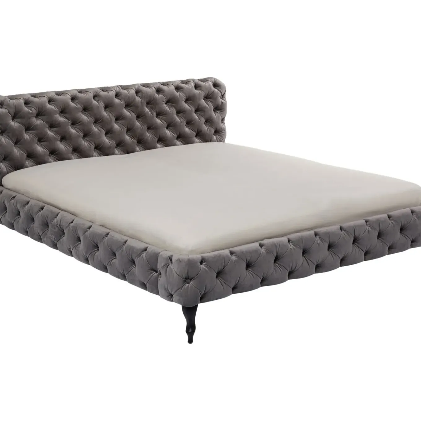 Lit Desire Velvet Silver Grey 160X200 Cm
