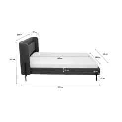 Lit Tivoli Vert 180X200Cm