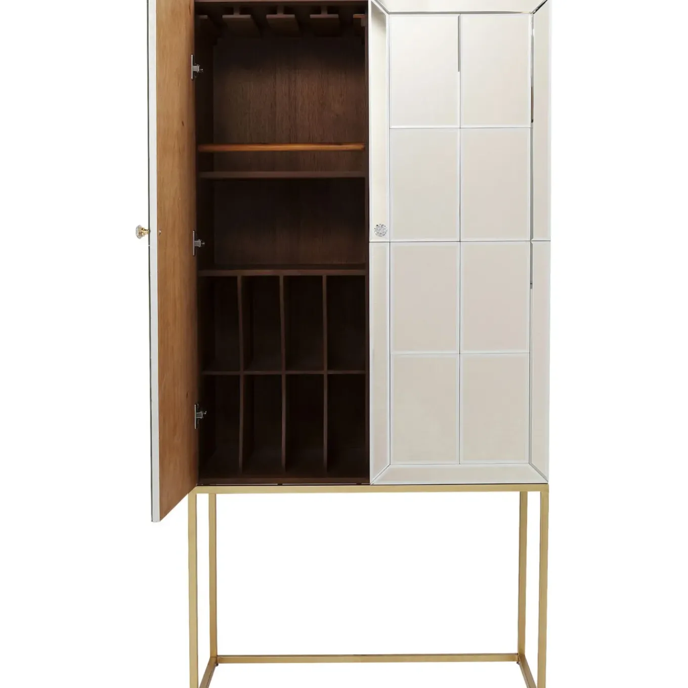Meuble Bar Luxury Champagne 89X181Cm