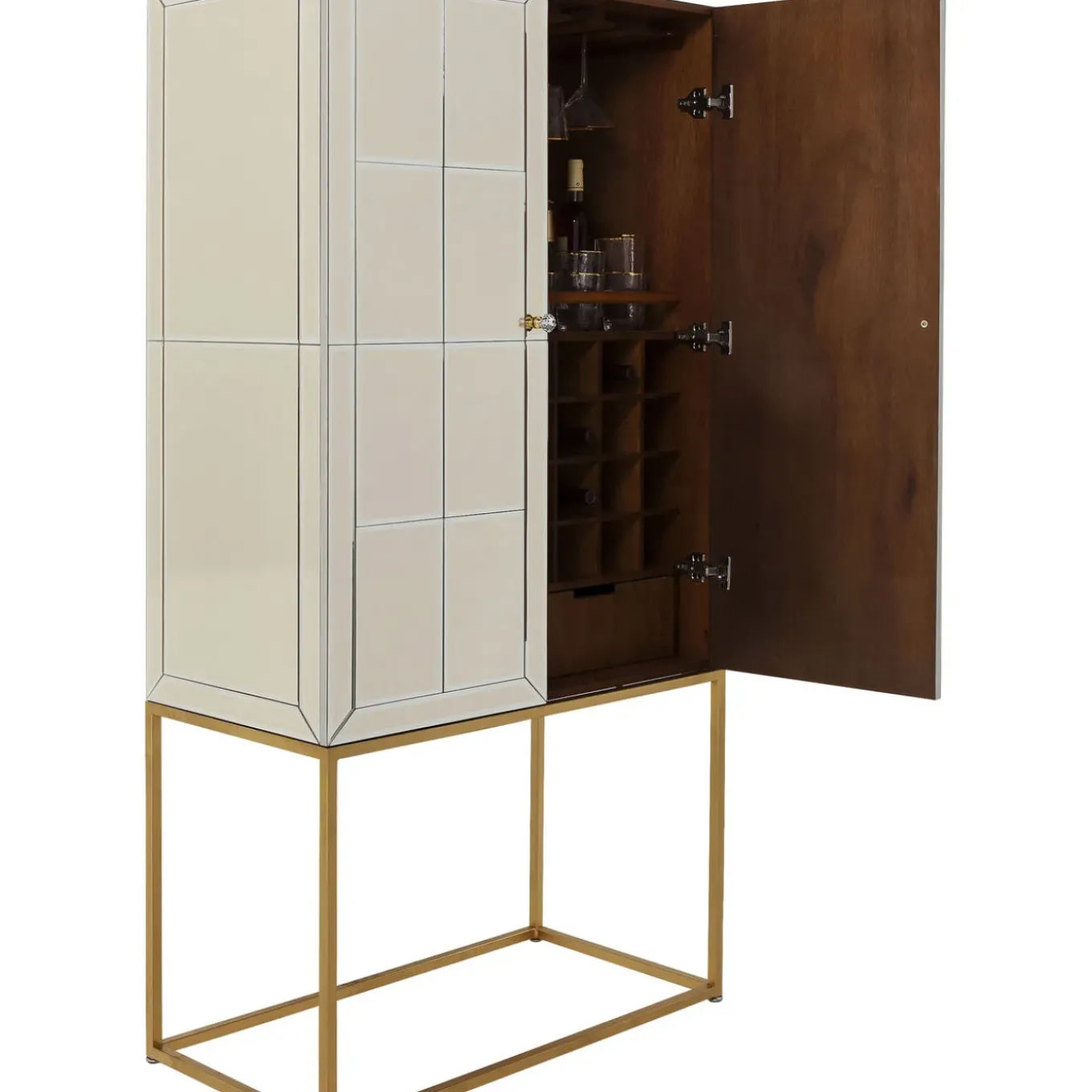 Meuble Bar Luxury Champagne 89X181Cm